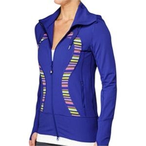 Lululemon Stride Jacket- Full Zip High Collar Hooded Athletic Jacket- Size 4